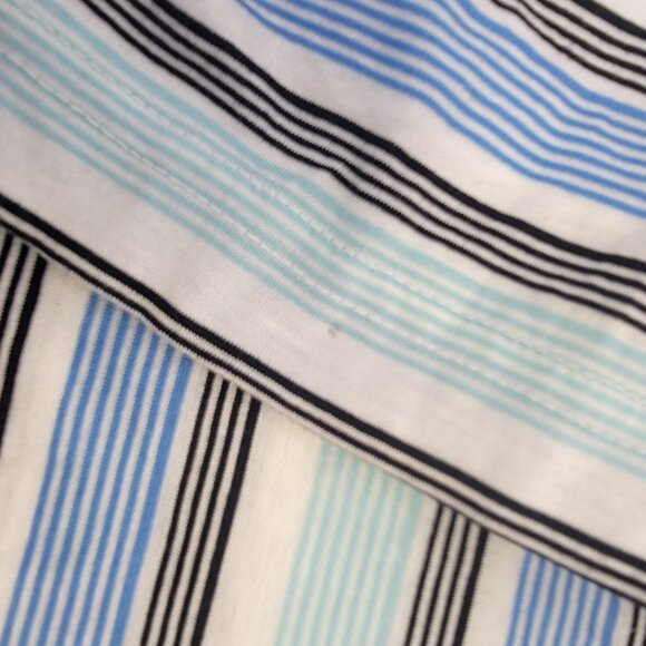 Peter Millar Mens Sailing Blue Stripe Cotton Lisle Short Sleeve Golf Polo M - Picture 9 of 13